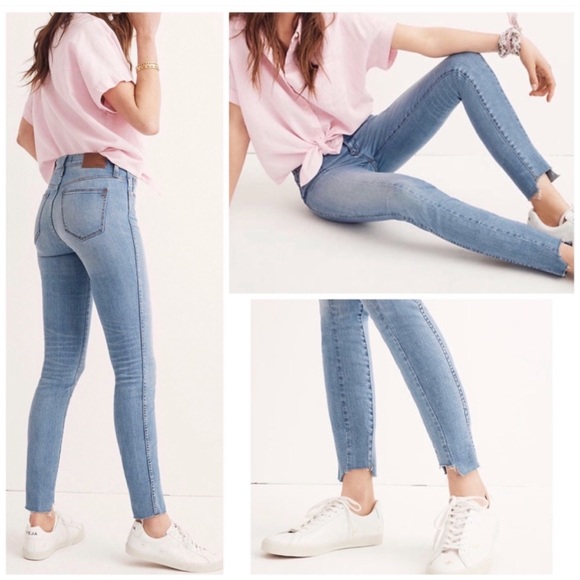 Madewell Denim - Madewell 9” High Rise Seamed Step Skinny Jeans